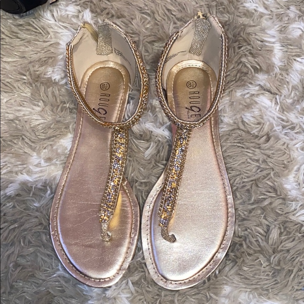 Gold sandals